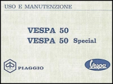 ART.LM33-Manuali uso e manutenzione  Vespa 50 Special